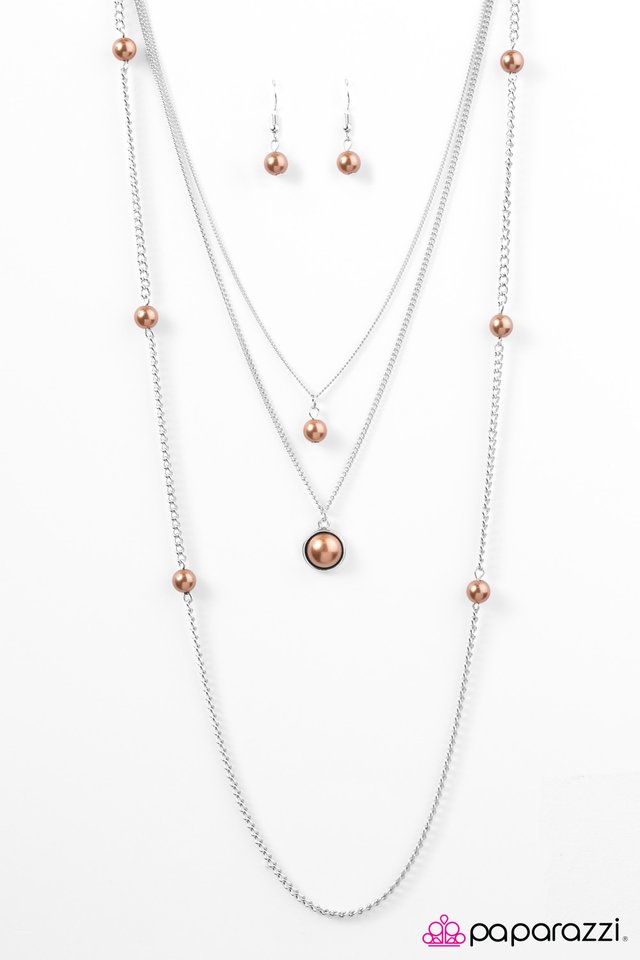 Paparazzi ♥ Runway Shine - Brown ♥ Necklace