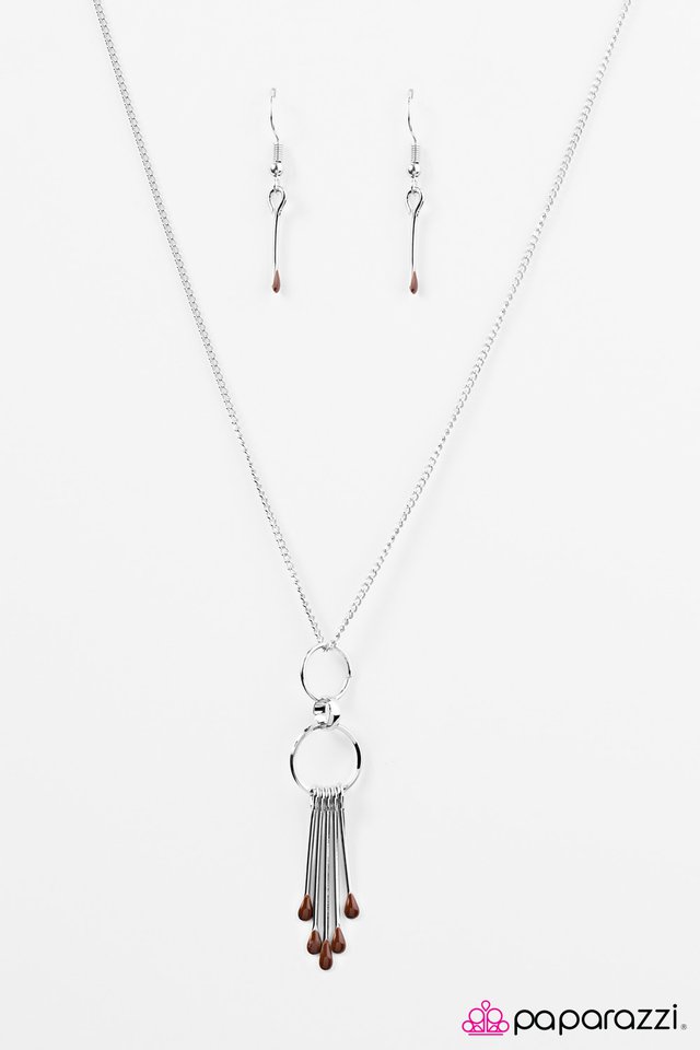 Paparazzi ♥ Painted Horizons - Brown ♥ Necklace