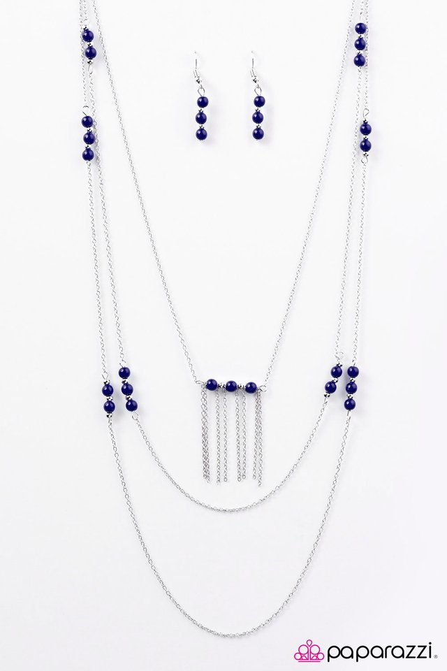 Paparazzi ♥ Pleasant Paradise - Blue ♥ Necklace