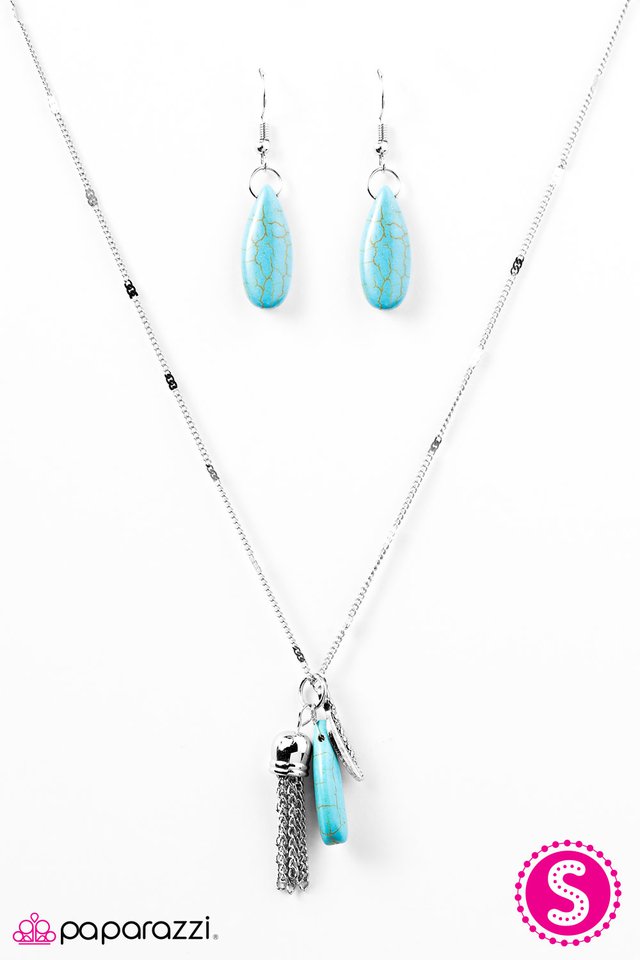 Paparazzi ♥ Western Walkabout - Blue ♥ Necklace