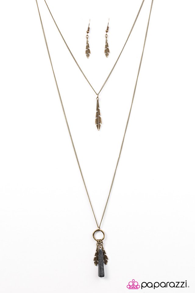 Paparazzi ♥ Colorfully Courageous - Brass ♥ Necklace