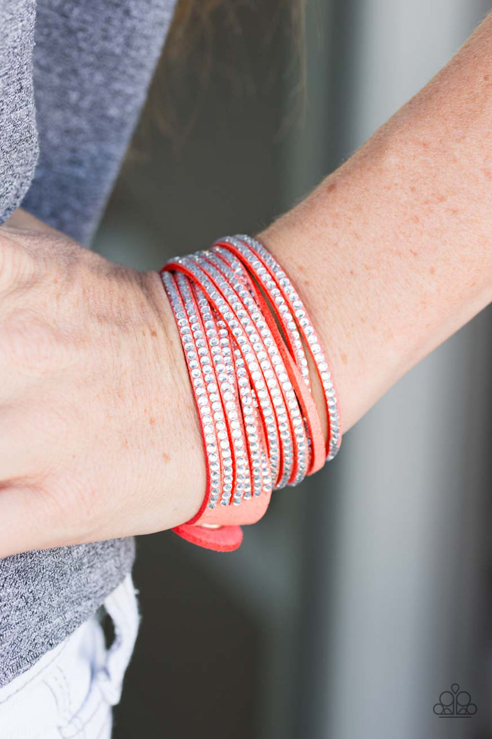 Paparazzi ♥ Do The Hustle - Orange ♥ Bracelet