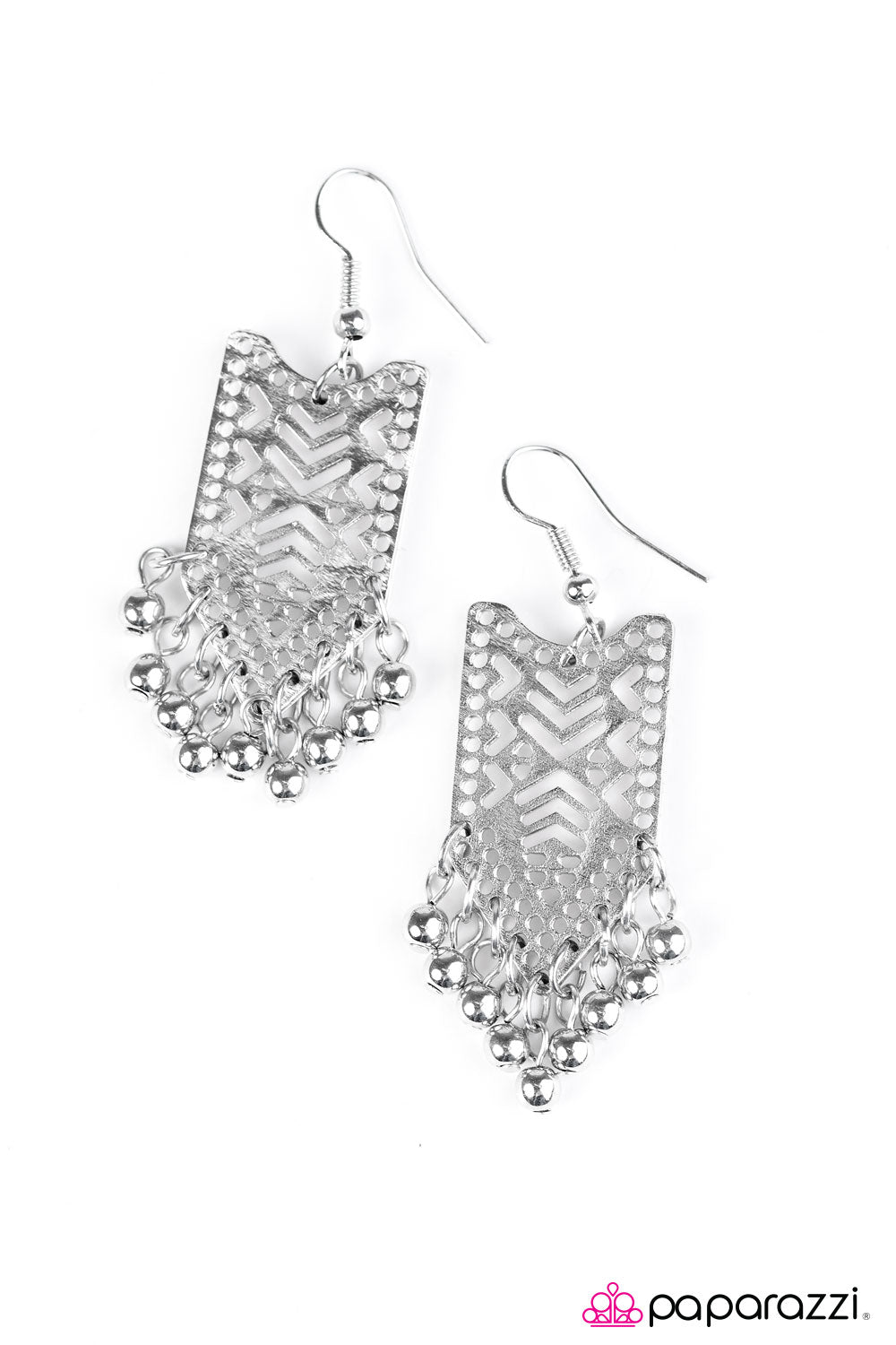 Paparazzi ♥ Mayan Goddess - Silver ♥ Earrings