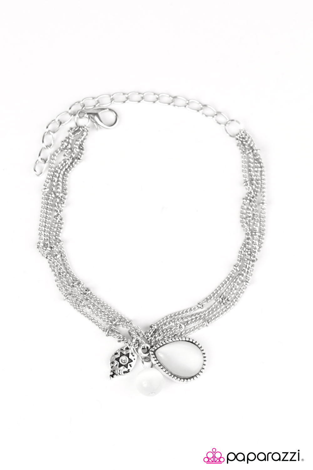 Paparazzi ♥ Celestial Charm - White ♥ Bracelet