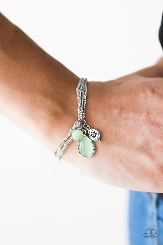 Paparazzi ♥ Celestial Charm - Green ♥ Bracelet