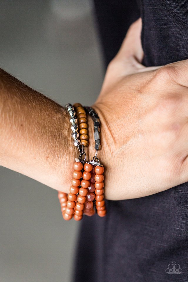 Paparazzi ♥ Just BEAD Happy - Orange ♥ Bracelet