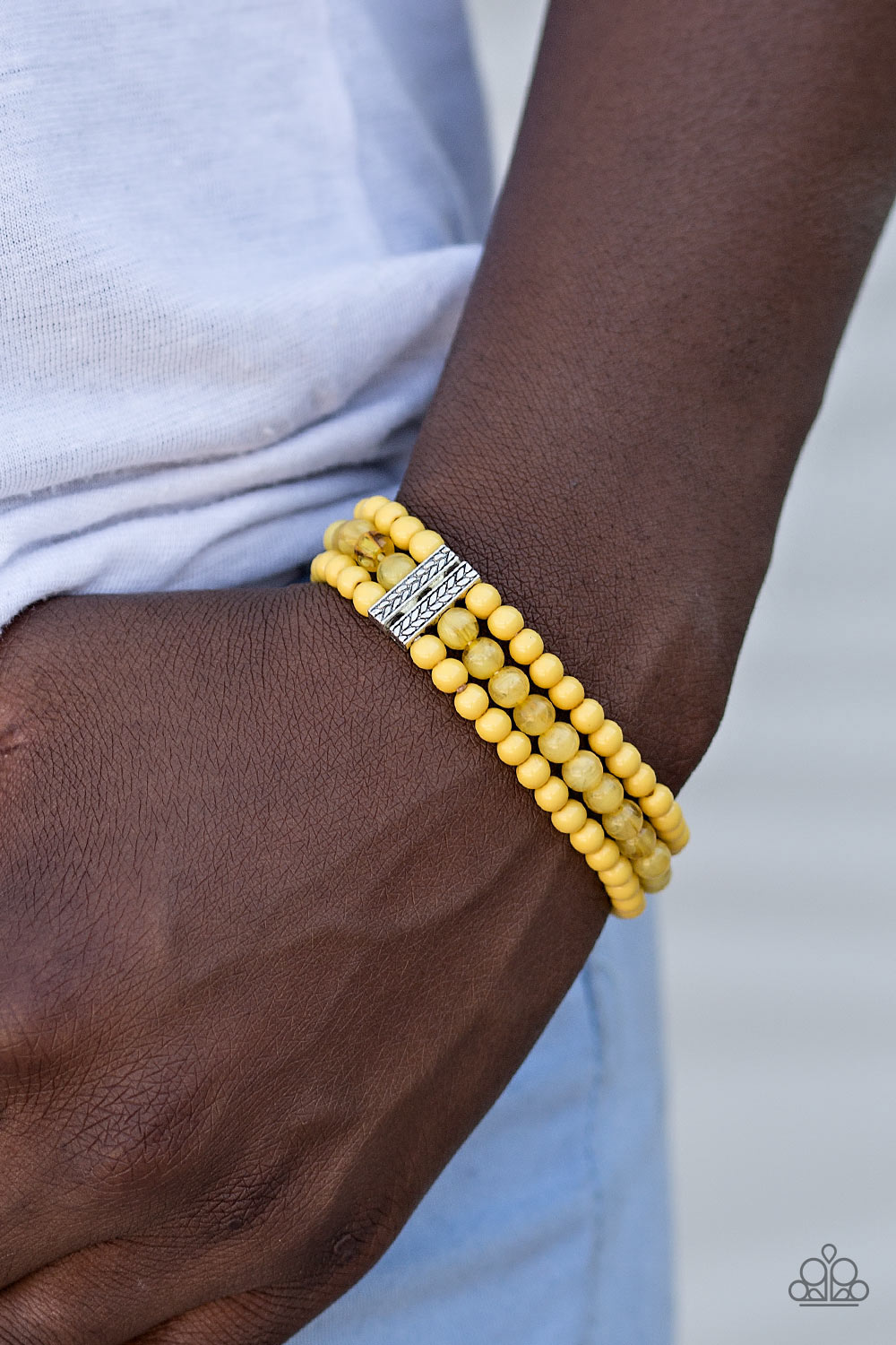 Paparazzi ♥ Malibu Muse - Yellow ♥ Bracelet