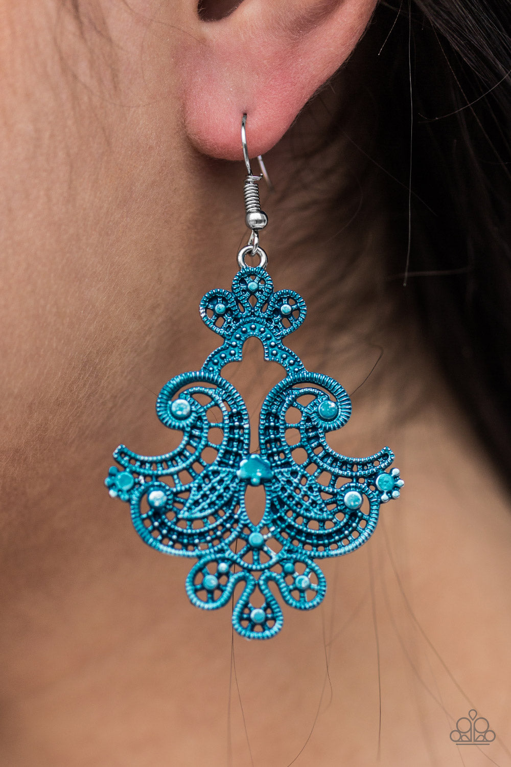 Paparazzi ♥ Tahiti Tempest - Blue ♥ Earrings