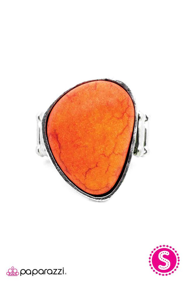 Paparazzi ♥ Heart of the Earth - Orange ♥ Ring
