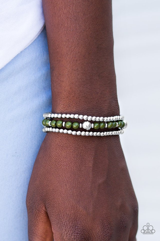 Paparazzi ♥ Colorfully Classy - Green ♥ Bracelet