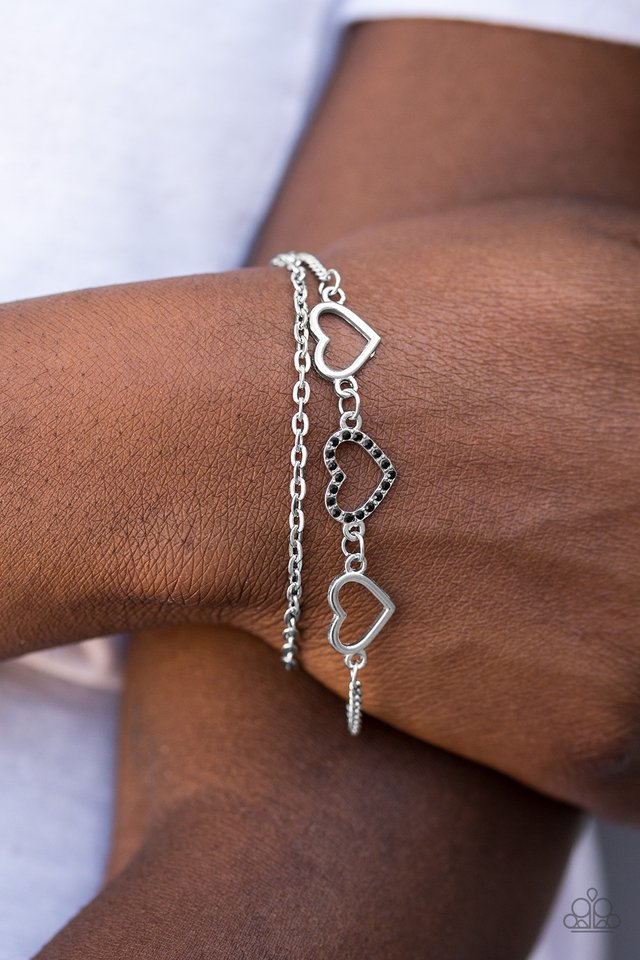 Paparazzi ♥ Love Is Everywhere - Black ♥ Bracelet
