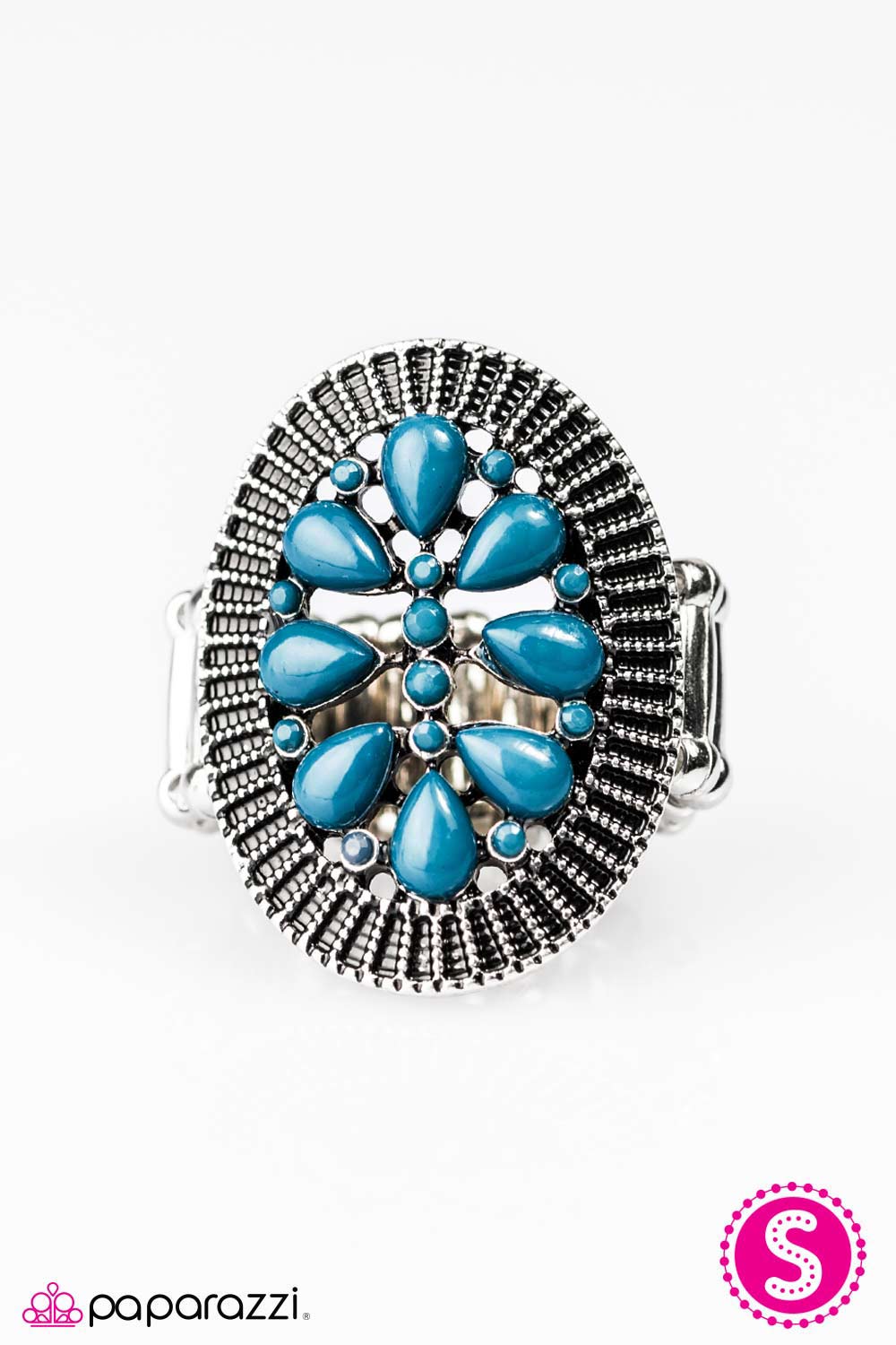 Paparazzi ♥ Autumn Adornment - Blue ♥ Ring