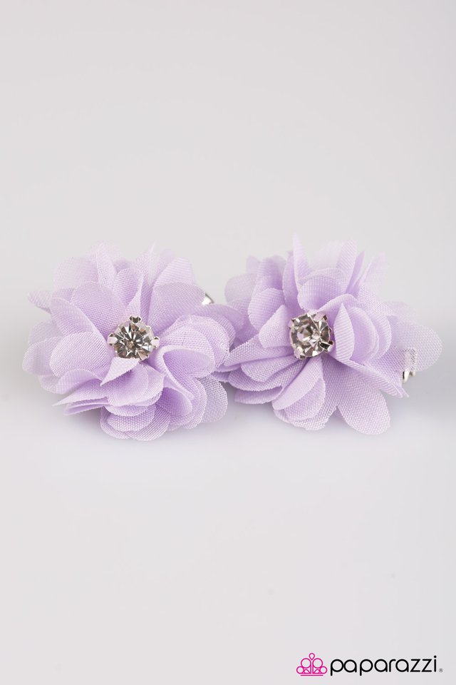 Paparazzi ♥ Flower Patch Fashion - Purple ♥ Hair Clip