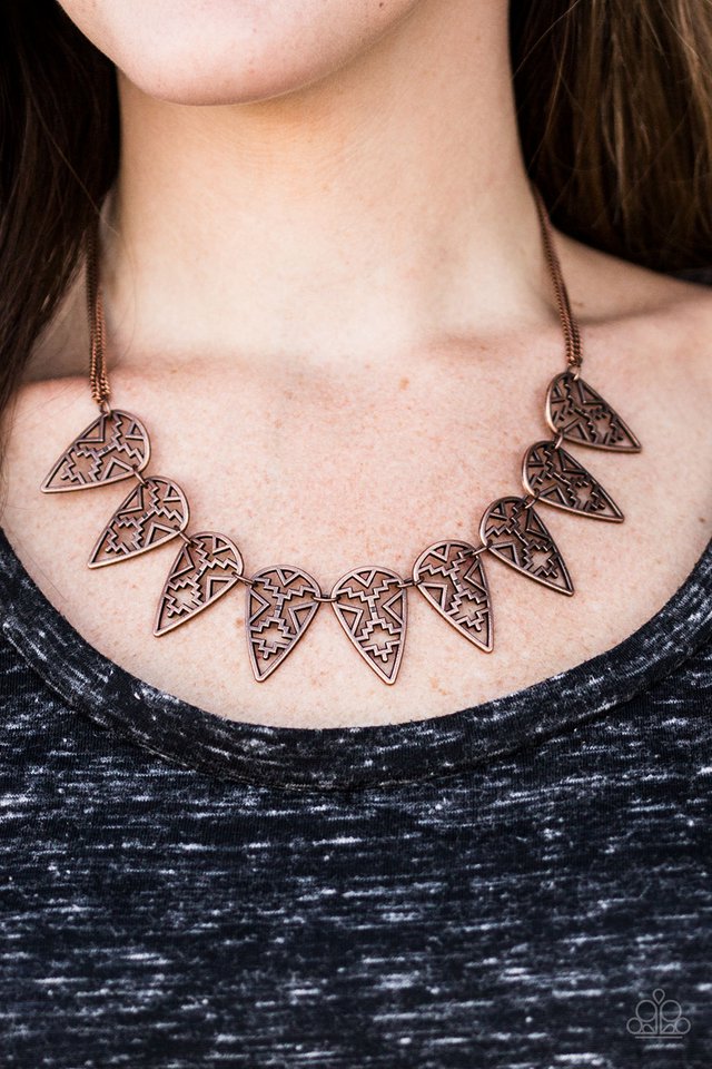 Paparazzi ♥ Triassic Triumph - Copper ♥ Necklace