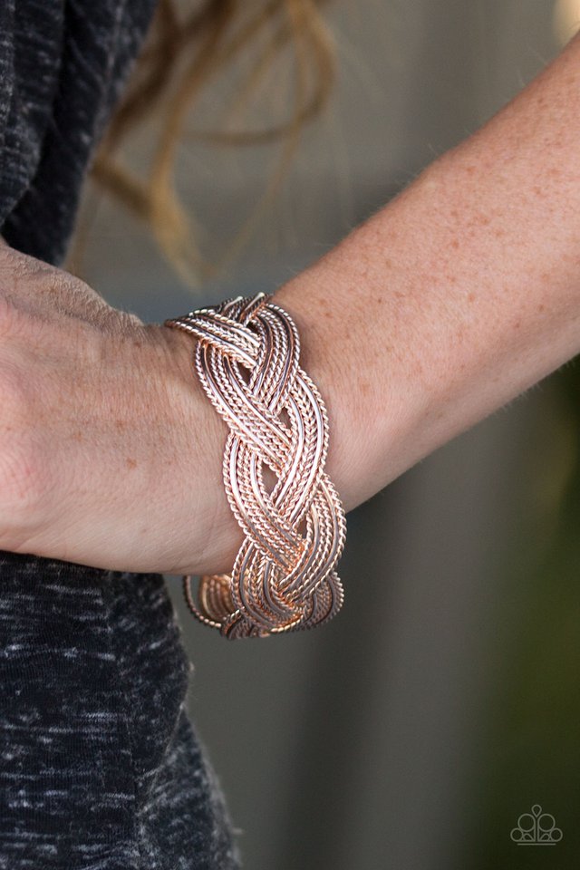 Paparazzi ♥ Civil Serpent - Rose Gold ♥ Bracelet