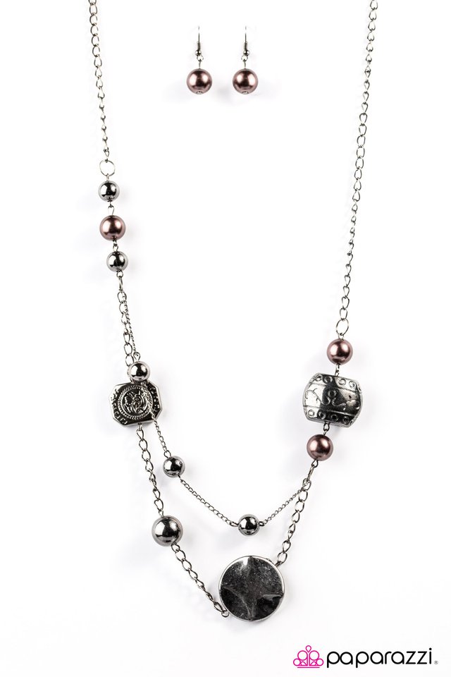 Paparazzi ♥ Vintage Inspiration - Brown ♥ Necklace