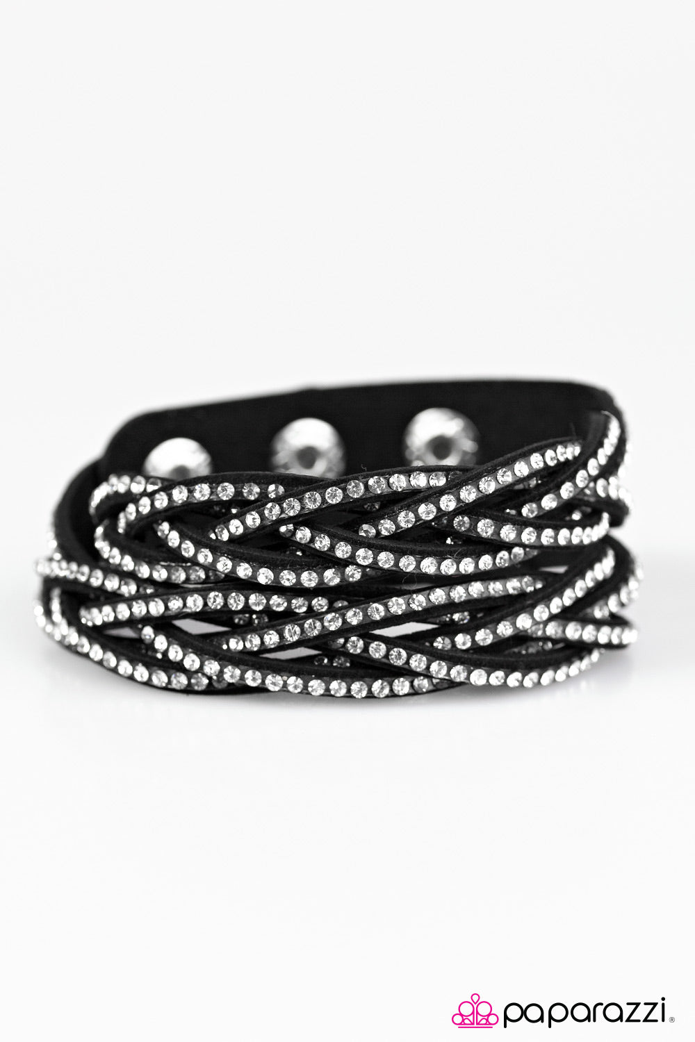 Paparazzi ♥ Musing Maverick - Black ♥ Bracelet