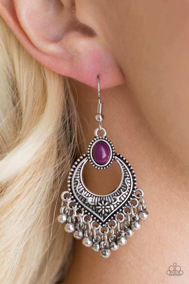 Paparazzi ♥ Wild Wanderings - Purple ♥ Earrings