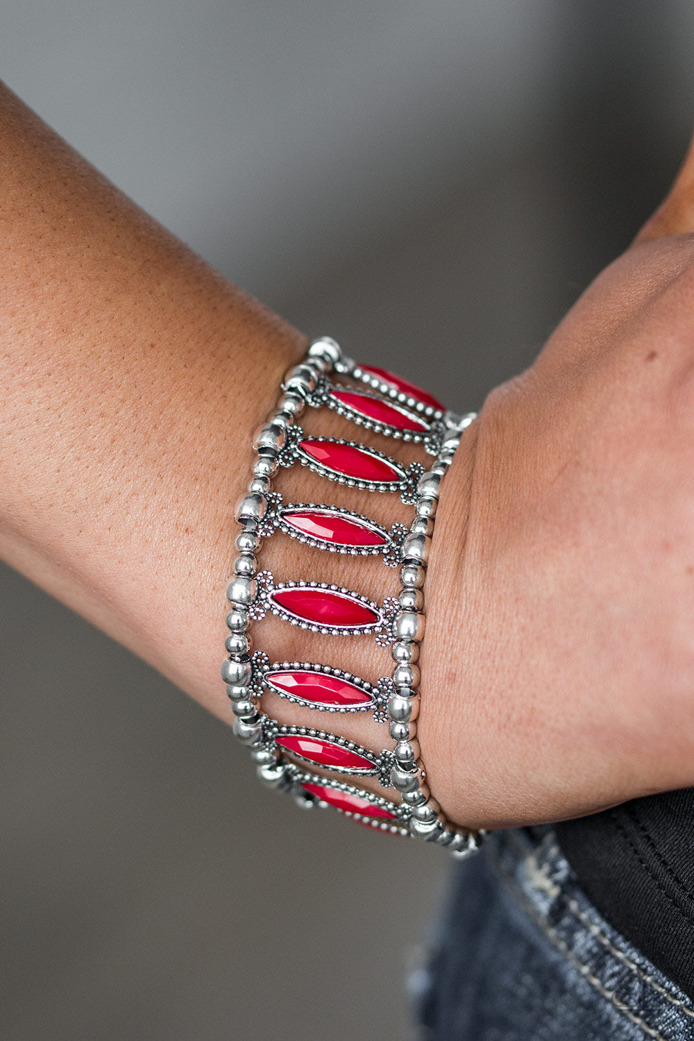 Paparazzi ♥ A Self-Made GLAM - Red ♥ Bracelet