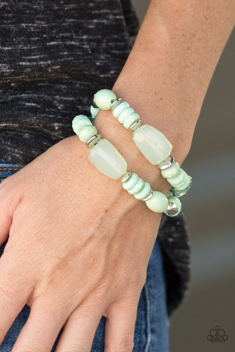 Paparazzi ♥ Where No GLAM Has Gone Before - Green ♥ Bracelet