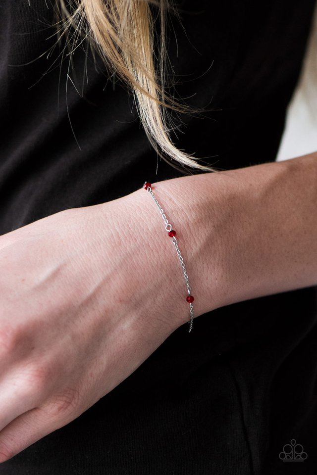 Paparazzi ♥ A Pinch Of Sparkle - Red ♥ Bracelet