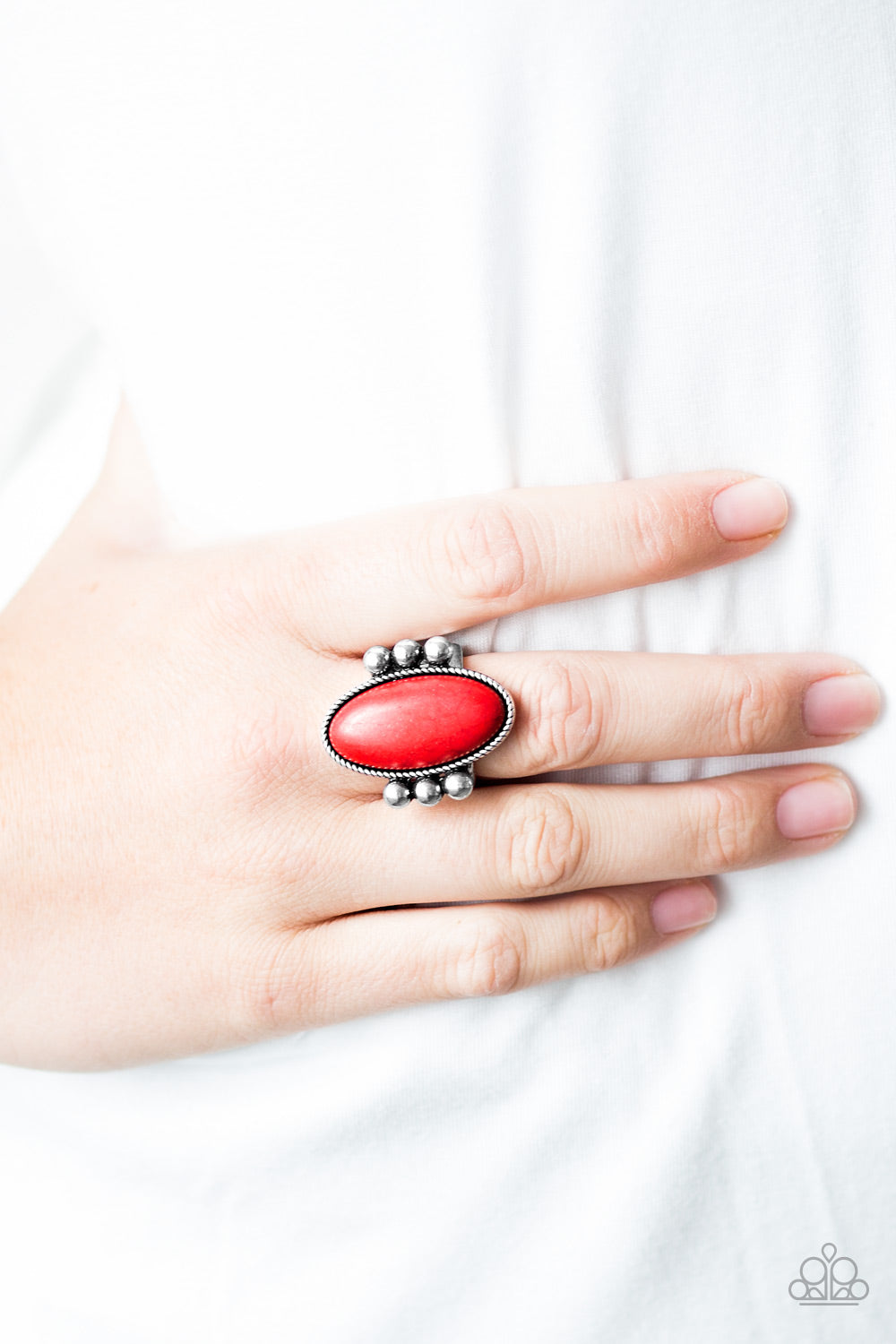Paparazzi ♥ Skipping SANDSTONES - Red ♥ Ring