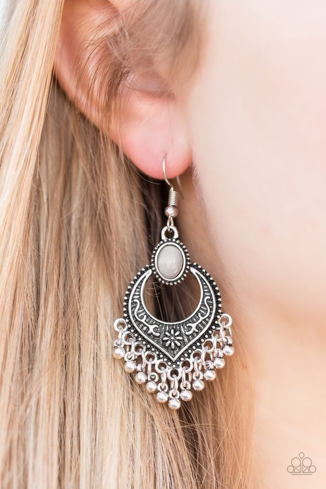 Paparazzi ♥ Wild Wanderings - Silver ♥ Earrings