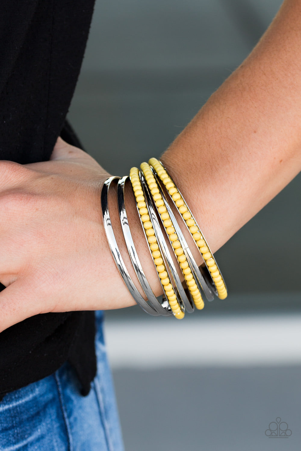 Paparazzi ♥ Get A WILDLIFE! - Yellow ♥ Bracelet