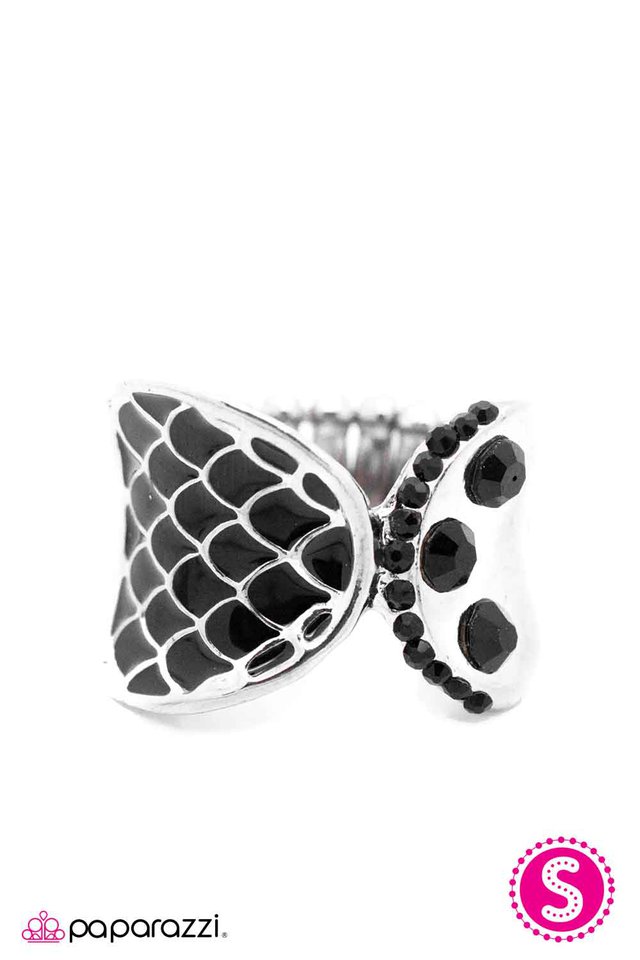 Paparazzi ♥ Being Koi - Black ♥ Ring