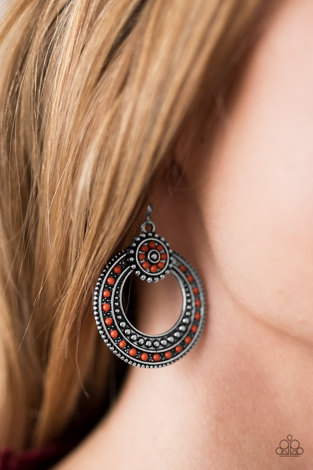 Paparazzi ♥ Colorful Coasts - Orange ♥ Earrings