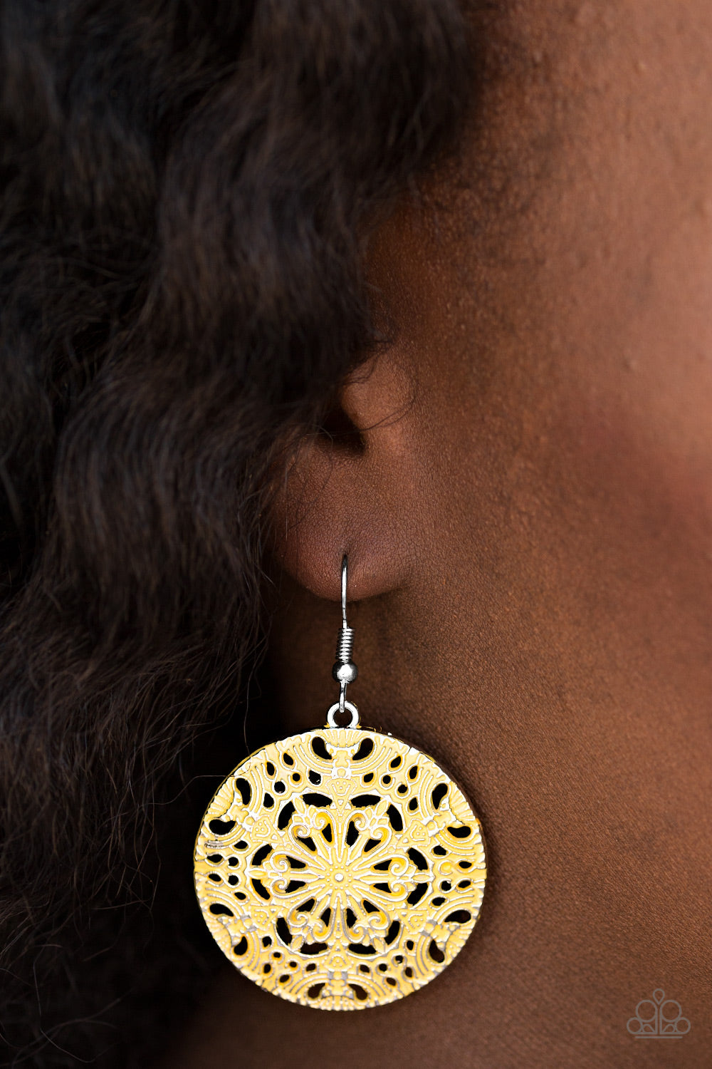 Paparazzi ♥ Tranquil Travels - Yellow ♥ Earrings