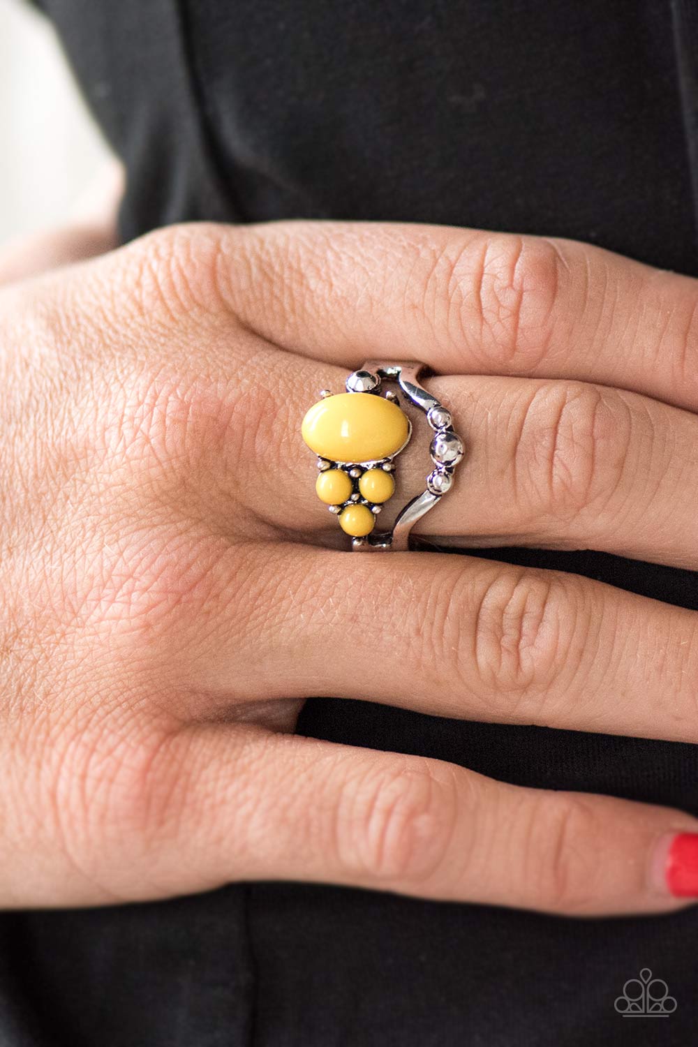 Paparazzi ♥ BEAD What You Want To BEAD - Yellow ♥ Ring