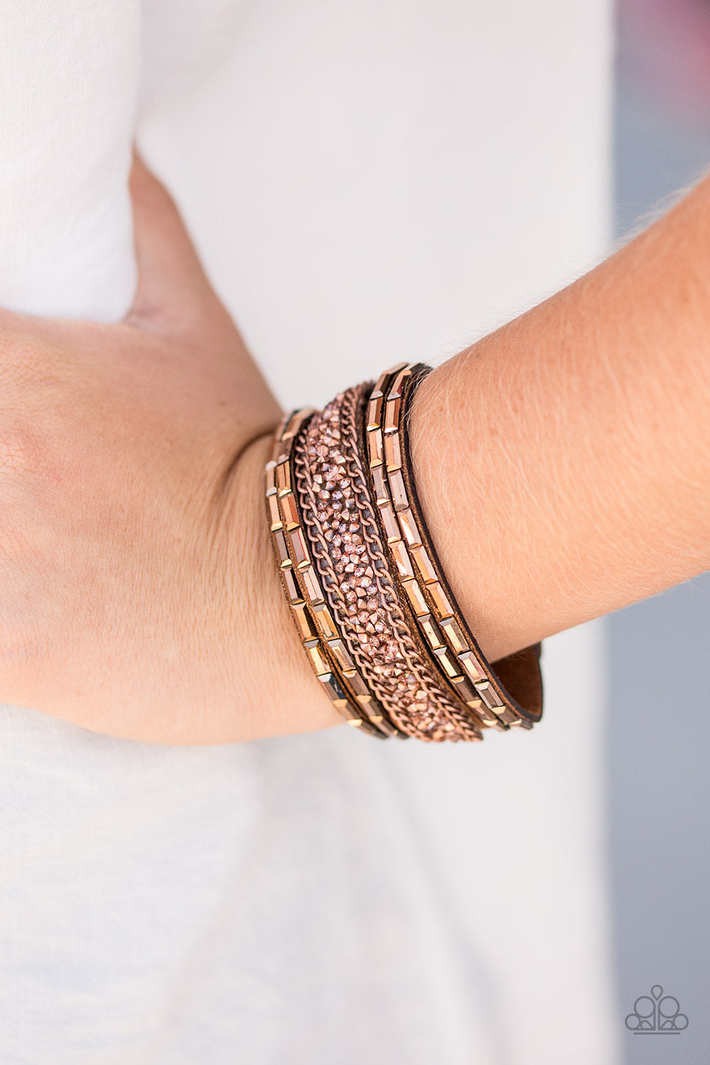 Paparazzi ♥ Less Bitter, More Glitter! - Copper ♥ Bracelet