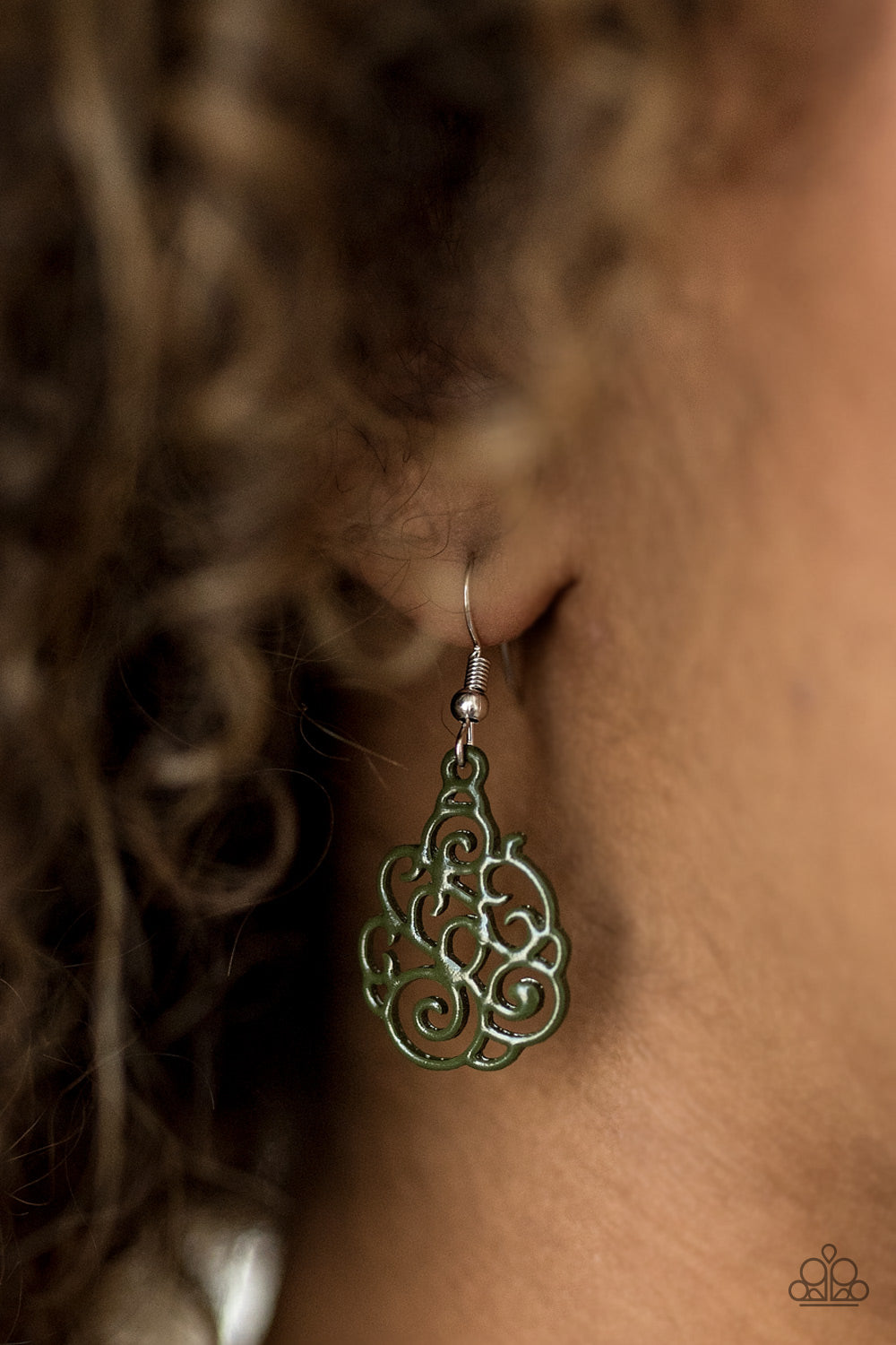 Paparazzi ♥ Happy DAZE - Green ♥ Earrings