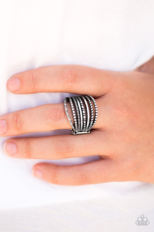 Paparazzi ♥ Treasured Texture - Silver ♥ Ring