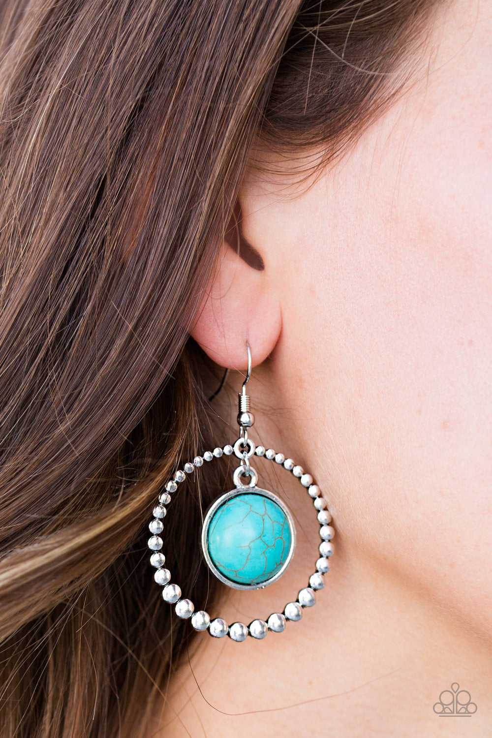 Paparazzi ♥ Give It My WEST - Blue ♥ Earrings