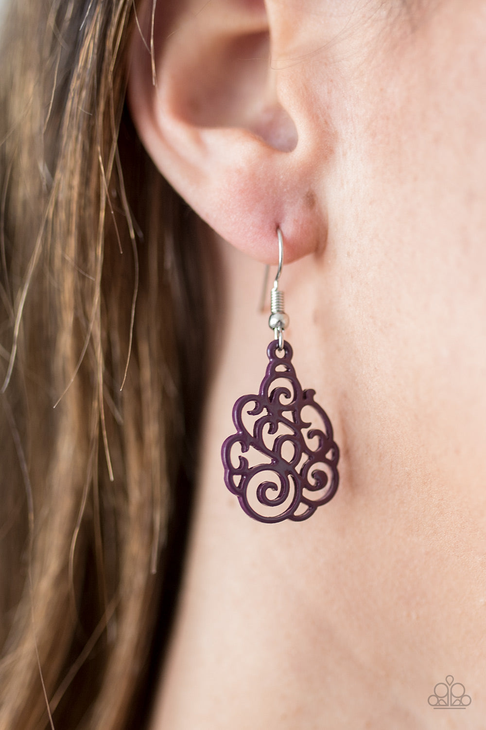 Paparazzi ♥ Happy DAZE - Purple ♥ Earrings