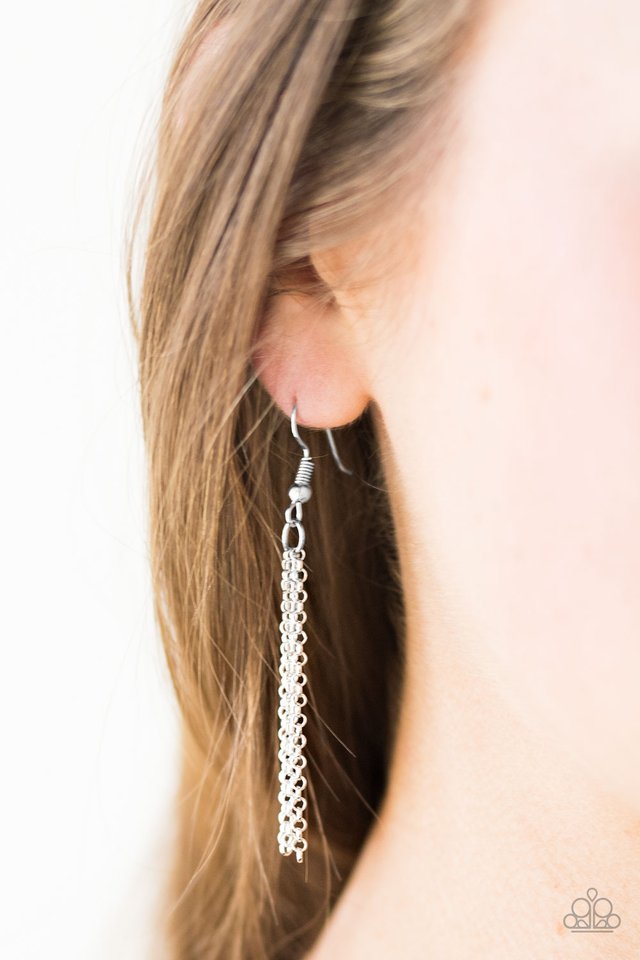 Paparazzi ♥ Higher than the Sky - White ♥ Necklace