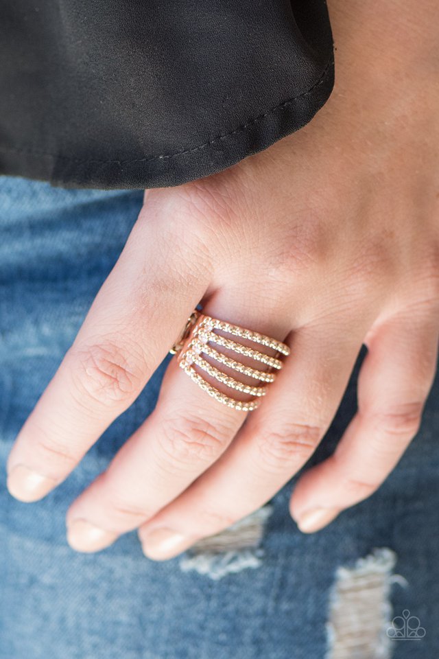 Paparazzi ♥ Ready or DOT - Rose Gold ♥ Ring