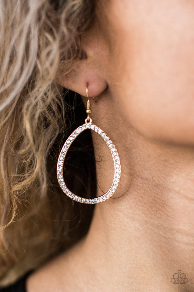 Paparazzi ♥ Twinkle and Shine - Gold ♥ Earrings