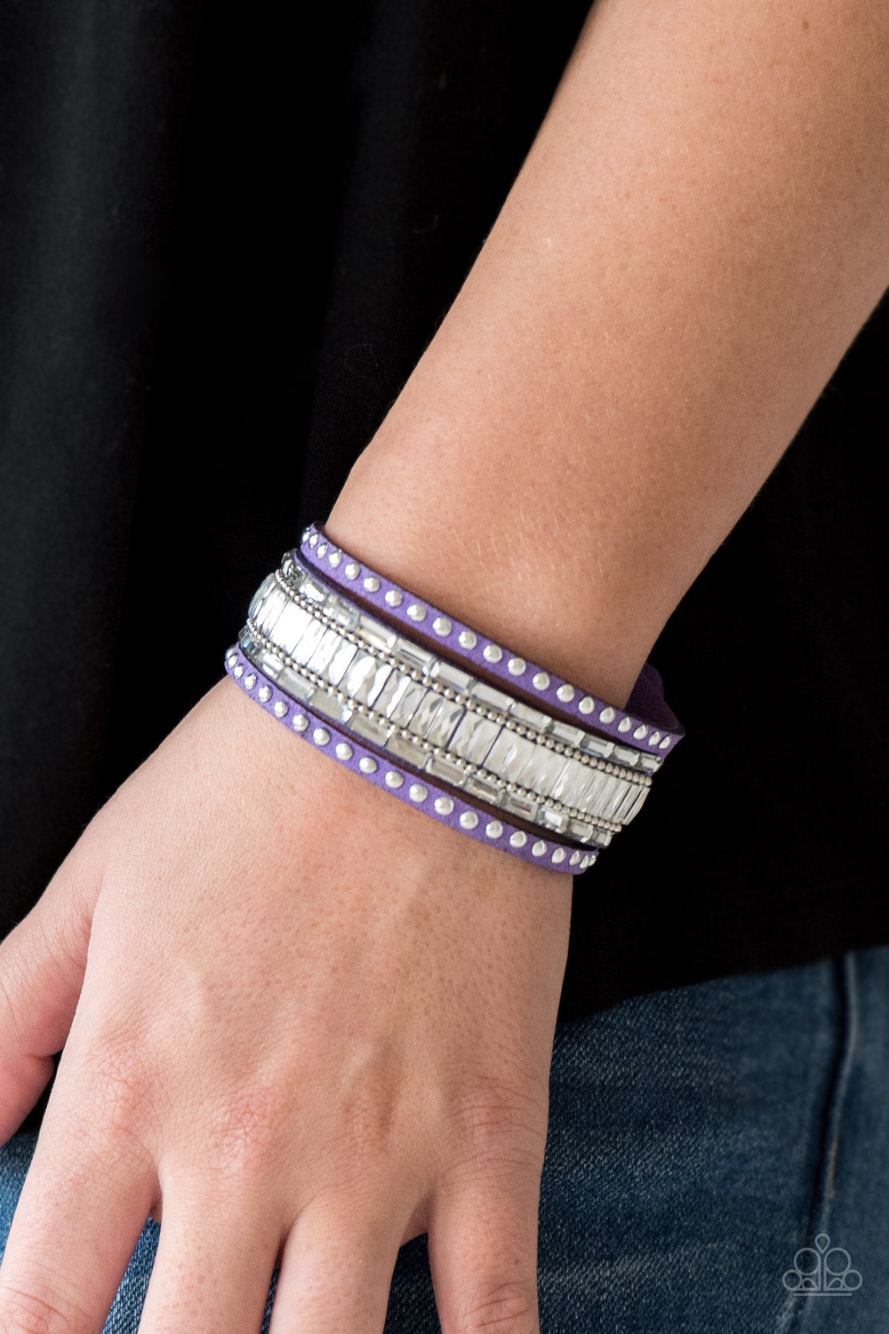 Paparazzi ♥ Rock Star Rocker - Purple ♥ Bracelet