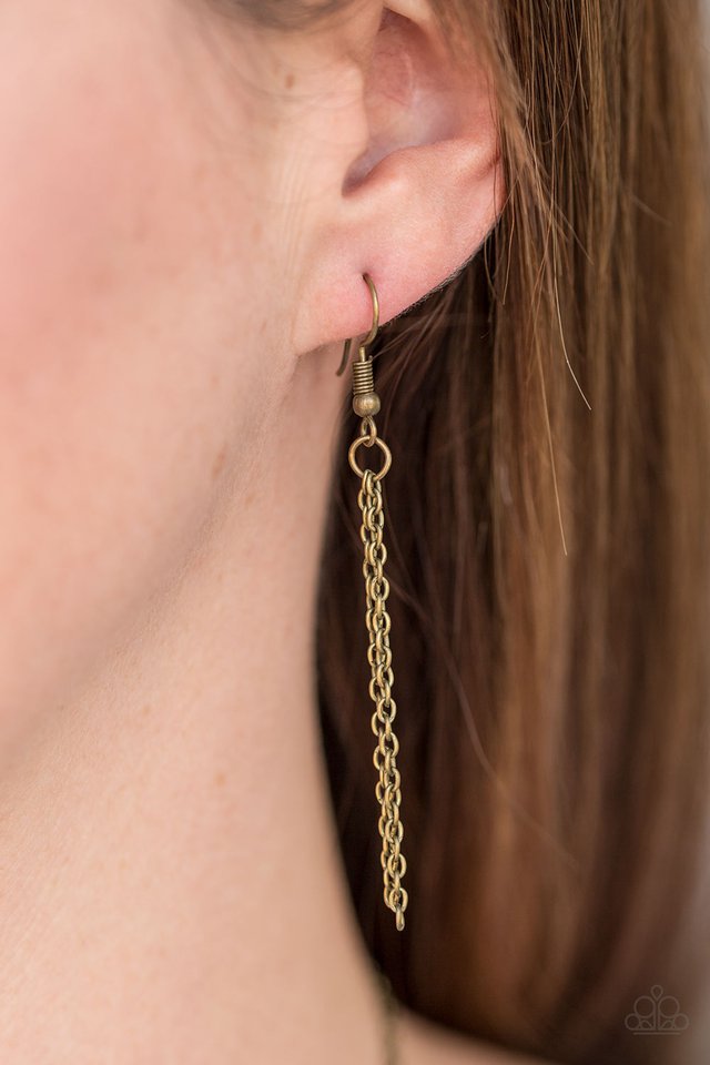 Paparazzi ♥ Hacienda Heights - Brass ♥ Necklace