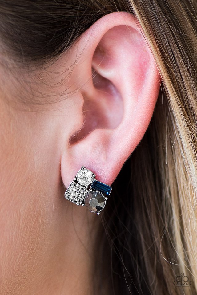 Paparazzi ♥ Mixing Business With Sparkle - Multi Post ♥ Post Earrings