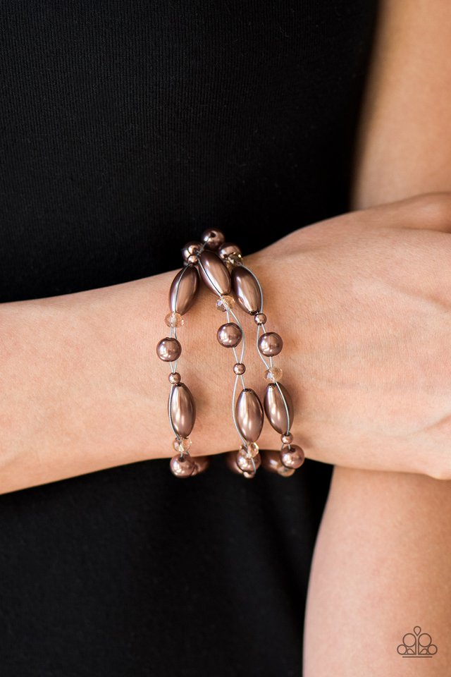 Paparazzi ♥ Then Comes Marriage - Brown ♥ Bracelet