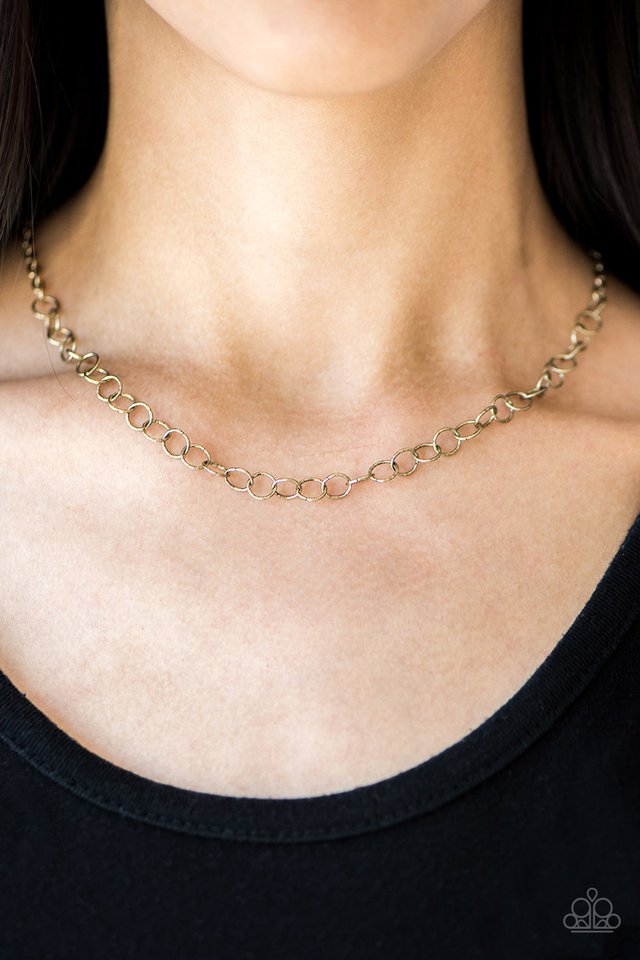 Paparazzi ♥ Try On For Size - Brass ♥ Necklace