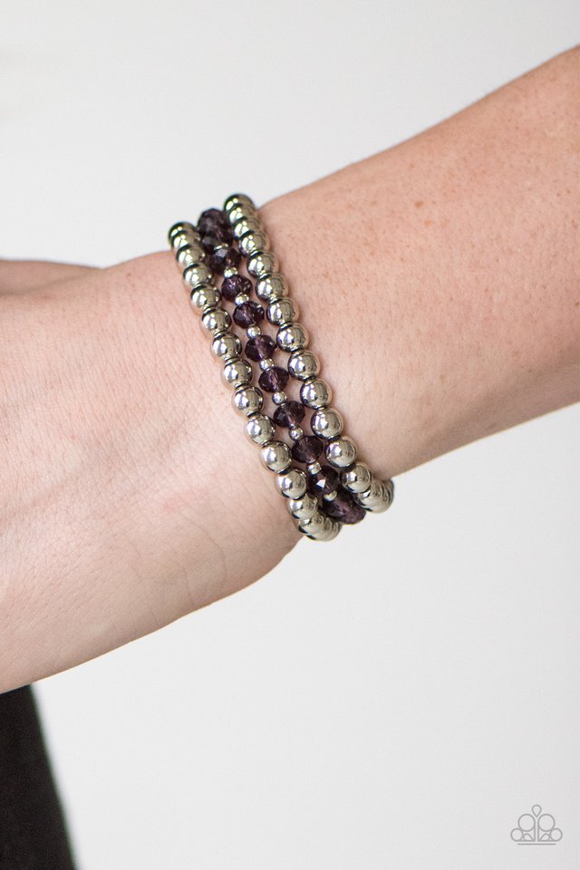 Paparazzi ♥ City Sleek - Purple ♥ Bracelet