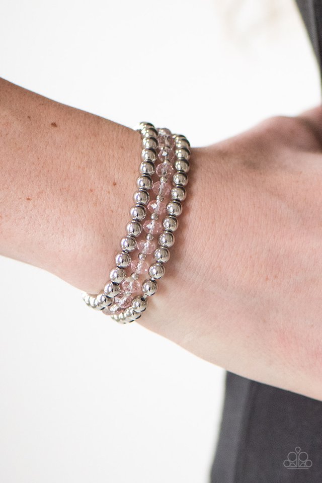 Paparazzi ♥ City Sleek - Pink ♥ Bracelet