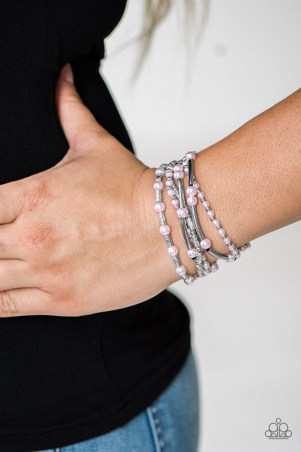 Paparazzi ♥ Downtown Darling - Pink ♥ Bracelet