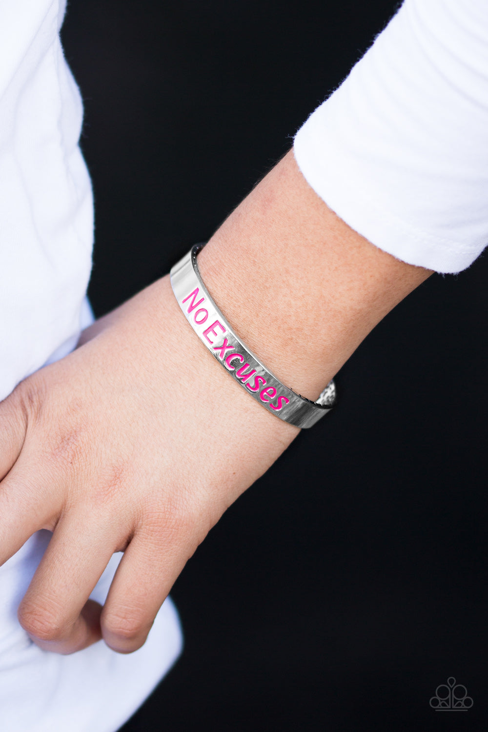 Paparazzi ♥ No Excuses - Pink ♥ Bracelet