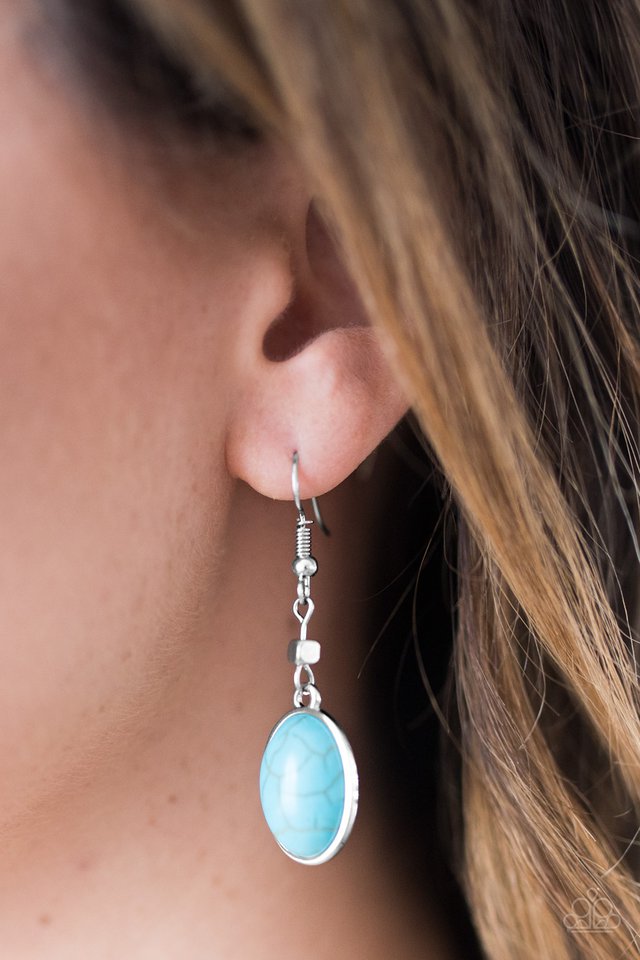 Paparazzi ♥ Back To The SANDSTONE Age - Blue ♥ Earrings